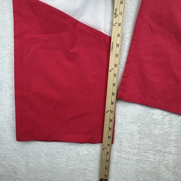 Juicy Couture Pants Womens Large Red White Cargo Elastic Waist‎ Track Polyester - Picture 9 of 11